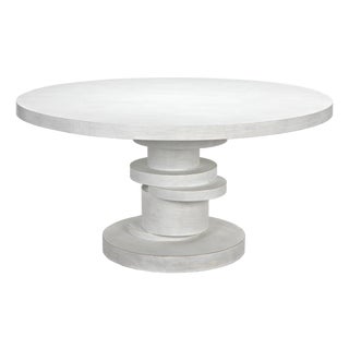 Hugo Dining Table 60", White Wash For Sale