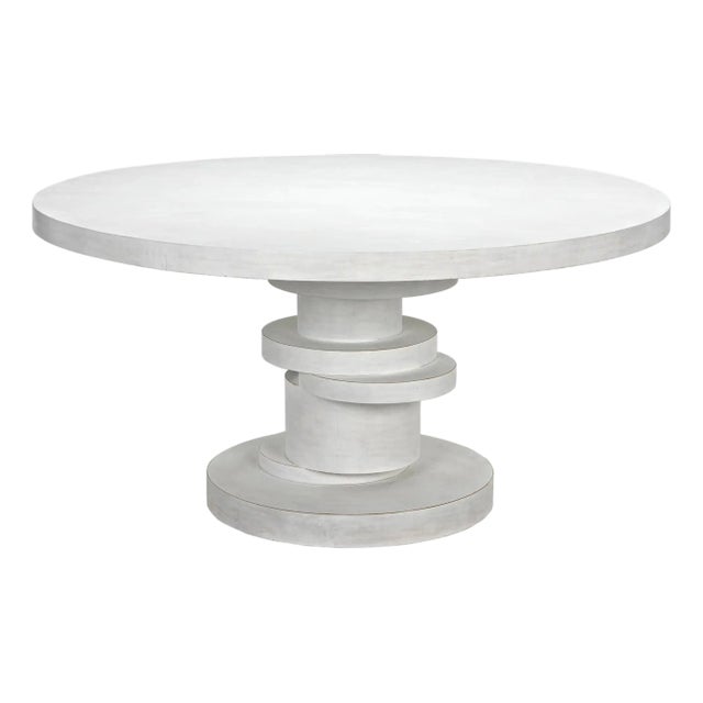 NOIR Hugo Dining Table 60", White Wash For Sale