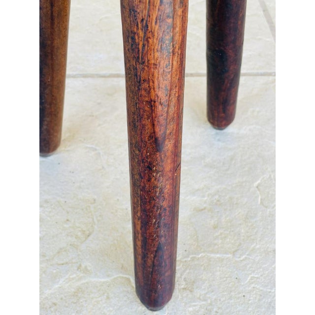 Vintage French Farmhouse Milking Stool on Tripod Legs For Sale - Image 6 of 14