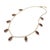 Not Yet Made - Made To Order Garnet Station Marquise Cut Necklace | Dangling Gemstone Dainty Necklace For Sale - Image 5 of 5