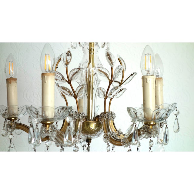 Antique Maria Theresia 5-Light Chandelier from Palwa, 1960s, in Very Good conditions. Designed 1960 to 1969 I have...