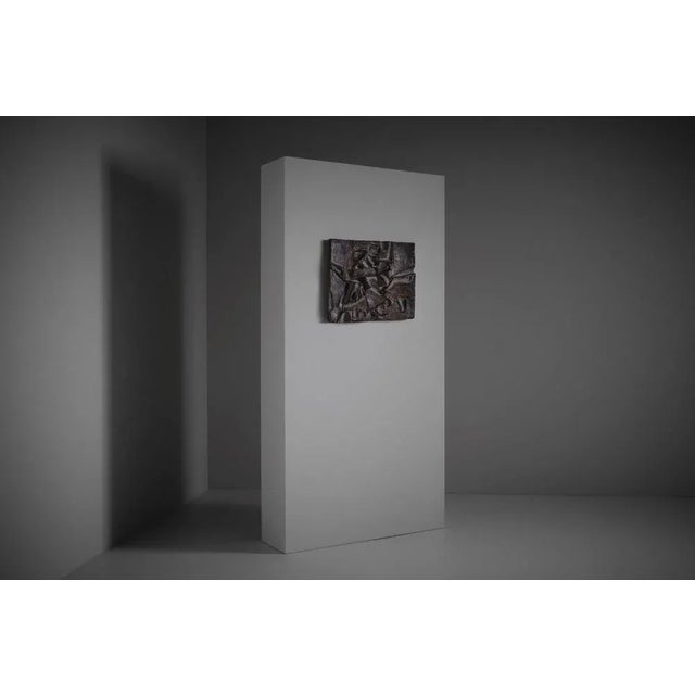 Ceramic Ceramic Wall Relief by Salvatore Meli, Italy, 1963 For Sale - Image 7 of 12