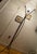 Vintage Brutalist Capiz Shell "Lotus" Floor Lamp With Hand-Wrapped Copper Binding For Sale - Image 4 of 12