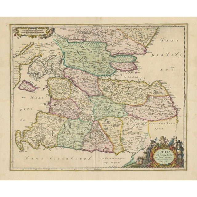 The Provinces of Scotland Map, 1660 For Sale - Image 9 of 10