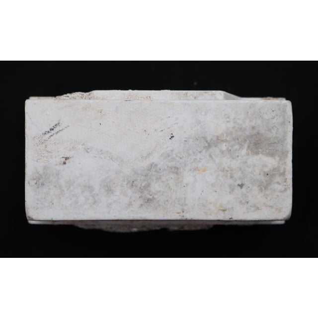 Vintage Recessed Rectangle White Ceramic Bathroom Soap Dish For Sale - Image 10 of 10