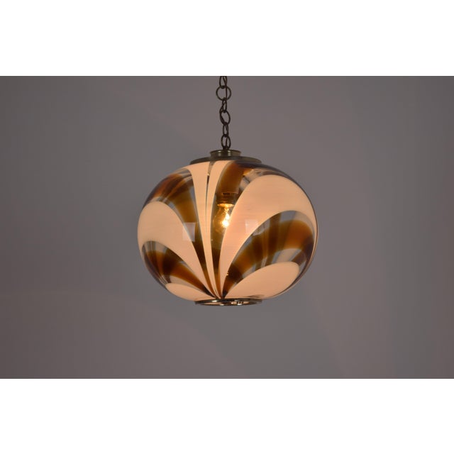 Glass Pendant Lamp, 1970 For Sale - Image 3 of 10