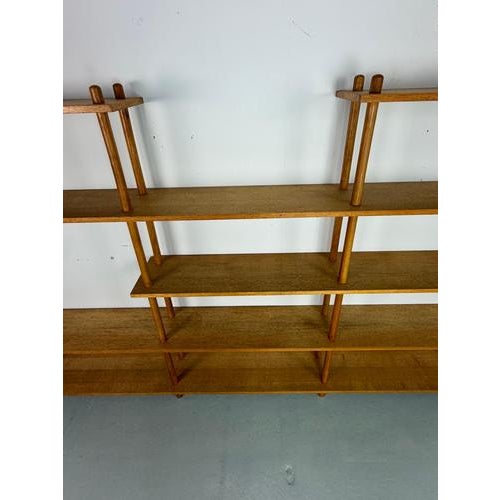 Wood Dutch Bookcase in the style of Wilhelm Lutjens, 1960s For Sale - Image 7 of 11