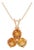 Citrine Gemstone Dainty Necklace | Trio Stone Citrine Pendant | November Birthstone Pendant for Woman For Sale