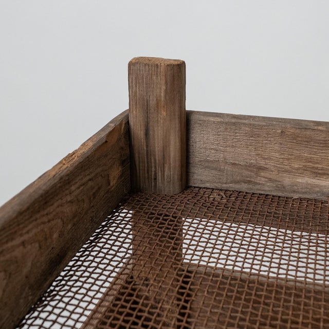 Antique Harvest Sieve – Rustic Wooden Grain Sifter For Sale - Image 12 of 14