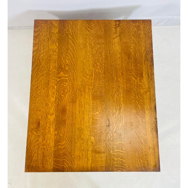 Stickley Mission Oak Coffee Table With Slatted Sides, Signed and Dated 1995 For Sale - Image 12 of 16