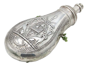 Antique Silver Powder Can, 1800s