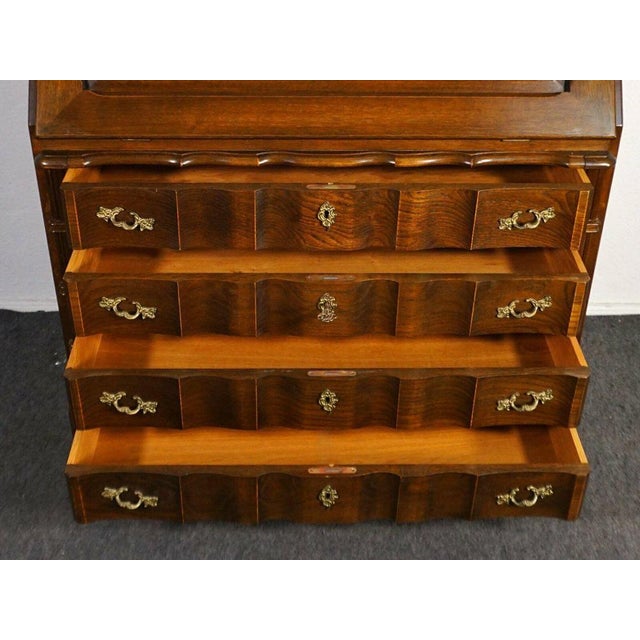 Baroque Style Slanted Flap Secretaire For Sale - Image 12 of 17