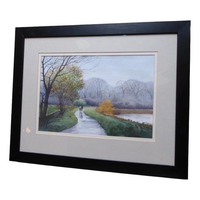 S. Sukonkin, Landscape of Petersham Meadow, 2003, Watercolour For Sale