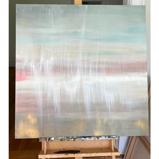 "Focus #1" Contemporary Abstract Acrylic on Canvas Painting - Part of Series For Sale - Image 4 of 4