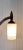 Wood Mid-Century Danish Extendable Teak Wall Lamp with Swivel Arm and White Patterned Glass Shade, 1960s For Sale - Image 7 of 11
