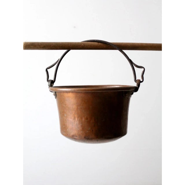 Antique Copper Hearth Pot For Sale - Image 10 of 12