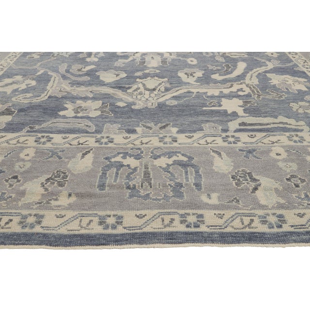 Contemporary Turkish Oushak Rug, 09'11 X 14'00 For Sale - Image 4 of 10
