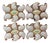 Vintage French Majolica Oyster Plates from Vallauris, 1950s, Set of 4 For Sale