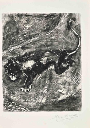 Marc Chagall, The Lion and the Rat, 1952, Etching
