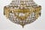 Retro Empire Style Bronze and Crystal Chandelier For Sale - Image 9 of 13