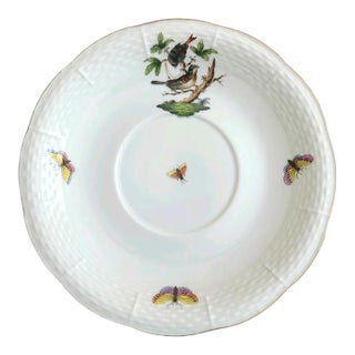 Mid 20th Century Herend Rothschild Bird 7" Saucer for Cream Soup Bowl For Sale