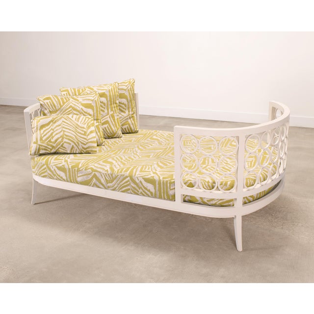 Mid-Century Modern Michael Berman for Brown Jordan "Luna" Aluminum Garden Daybed For Sale - Image 3 of 18