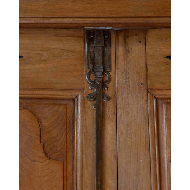 French 19th Century Double-leaf Double-sided Walnut Communication Door For Sale - Image 9 of 18