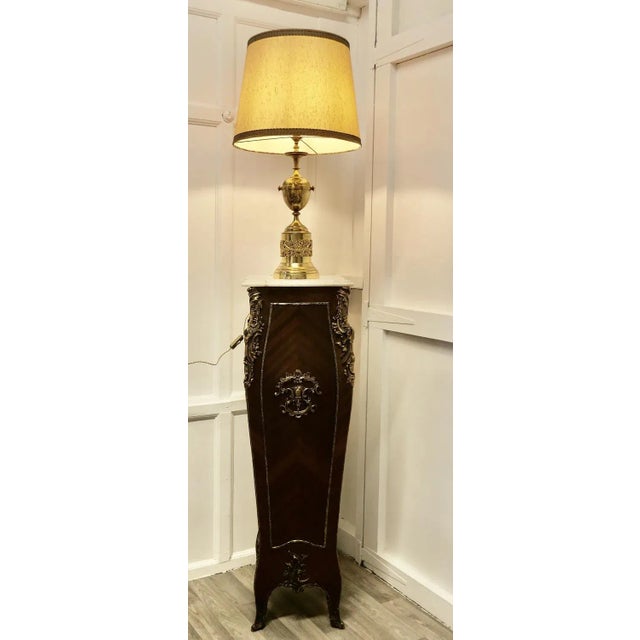 Metal Vintage Brass Table Lamp, 1920s For Sale - Image 7 of 9