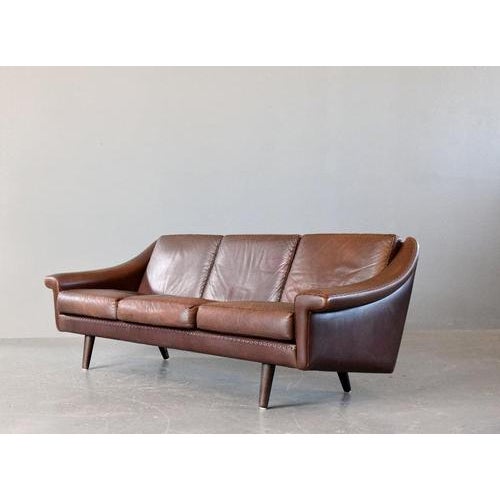 Mid-Century Danish Matador Leather Sofa by Aage Christiansen, 1960s For Sale - Image 15 of 15