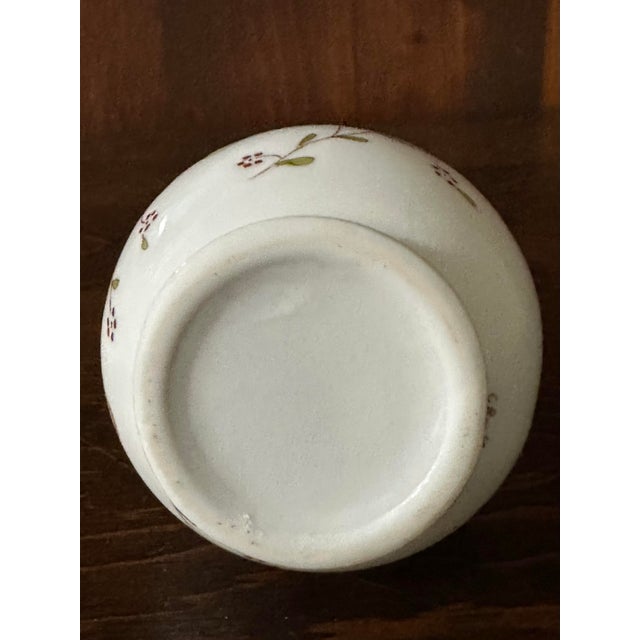 White Vintage Mid 20th Century Hand Painted White Porcelain Creamer For Sale - Image 8 of 12