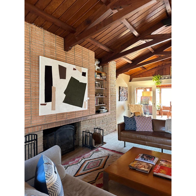 Mid-Century Modern "Club Room" Abstract Modern Painting For Sale - Image 3 of 5