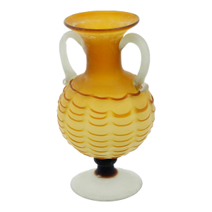 Venetian Amphora Shaped Glass Vase
