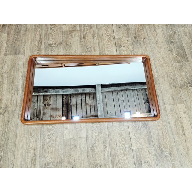 1960s Danish No. 206 Wall Mirror in Teak by Aksel Kjersgaard for Holstebro Møbelfabrik, 1960s For Sale - Image 5 of 11