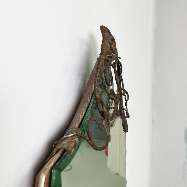 1960s Mid-Century Modern Italian Wall Mirror, 1960s For Sale - Image 5 of 17