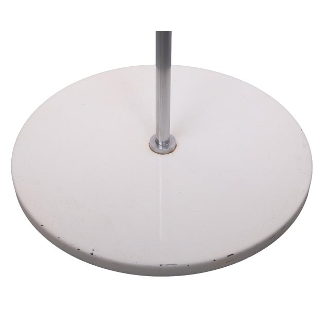 White Lucerna Floor Lamp in Chrome-Plated Steel by Guzzini for Meblo, 1960s For Sale - Image 8 of 14