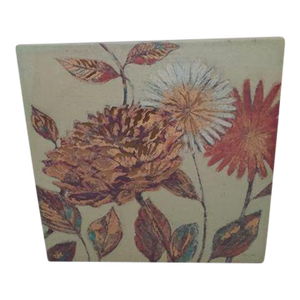 Vintage Hand Painted Flowers on Canvas Art by Hope Smith