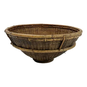 Large Contemporary Woven Rice Basket