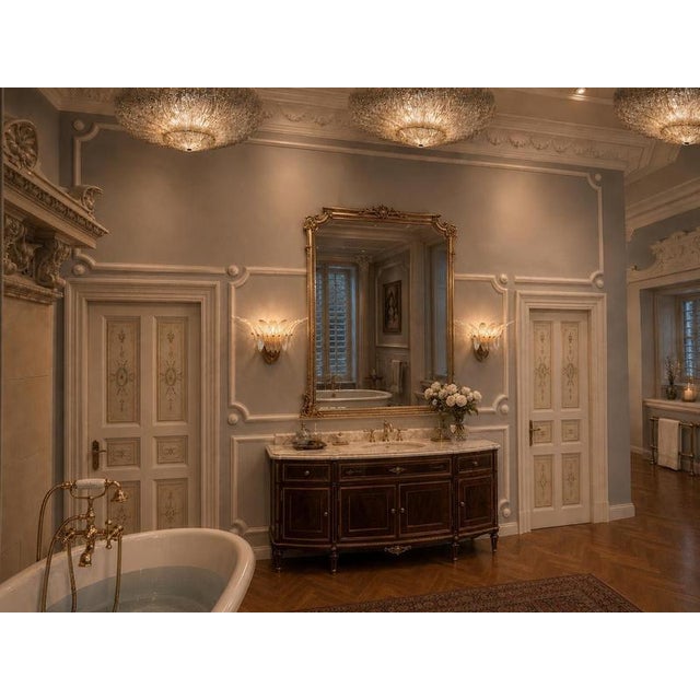 1990s Vintage Italian Palmette Sconces, 1990s, Set of 4 For Sale - Image 5 of 10