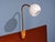 Swedish Modern, Clip-on Task Light, Brass, Wood, Glass, Sweden, 1950s For Sale - Image 4 of 12