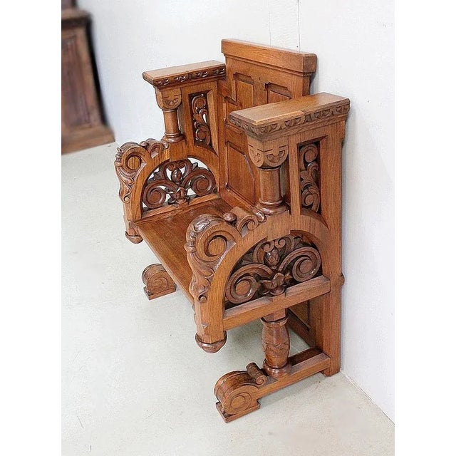 Solid Oak Church Stall For Sale - Image 3 of 18
