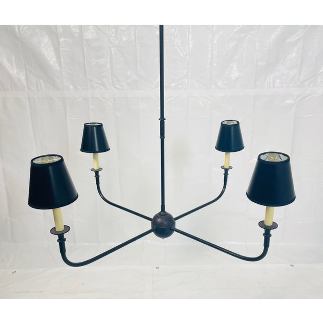 Visual Comfort Visual Comfort Thomas O’Brien “Piaf” 5-Light Chandelier Height Adjustable For Sale - Image 4 of 14