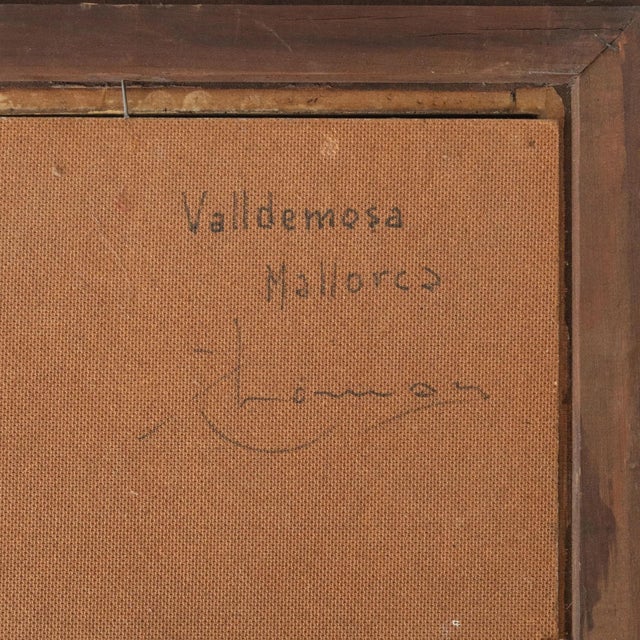 Positano and Valldemossa, Landscapes, 1990s, Oil on Canvas, Set of 2 For Sale - Image 7 of 14