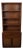 Mid Century Modern Two Piece Shelving Unit With Caned Cabinet Doors For Sale