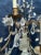 Metal 1930's Monumental Regency Maison Bagues Rock Crystal 5 Light Floral Wall Sconces a - Pair For Sale - Image 7 of 12