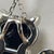 Metal 14k White Gold Black Onyx & Diamond Cat Pendant Necklace For Sale - Image 7 of 9