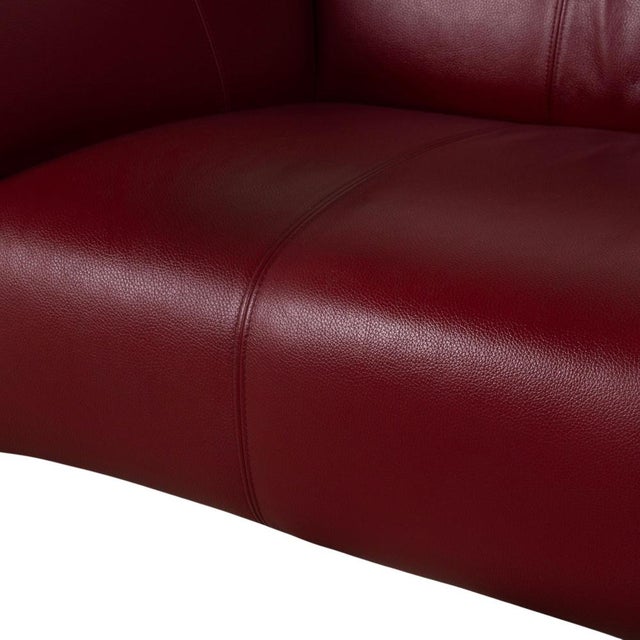 322 Leather Two-Seater Red Sofa by Rolf Benz For Sale - Image 4 of 11