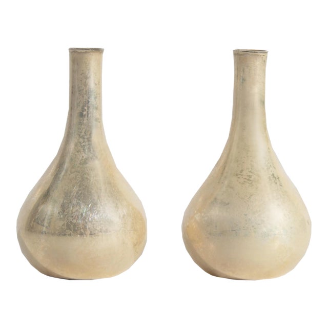 Jens Quistgaard Dansk Designs Silverplate Teardrop Candlestick Holders For Sale