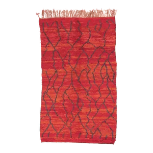 Vintage Red Talsint Moroccan Rug - 05'00 X 08'03