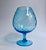 1960s Empoli Optic Aqua Art Glass Snifter Vase For Sale In New York - Image 6 of 14