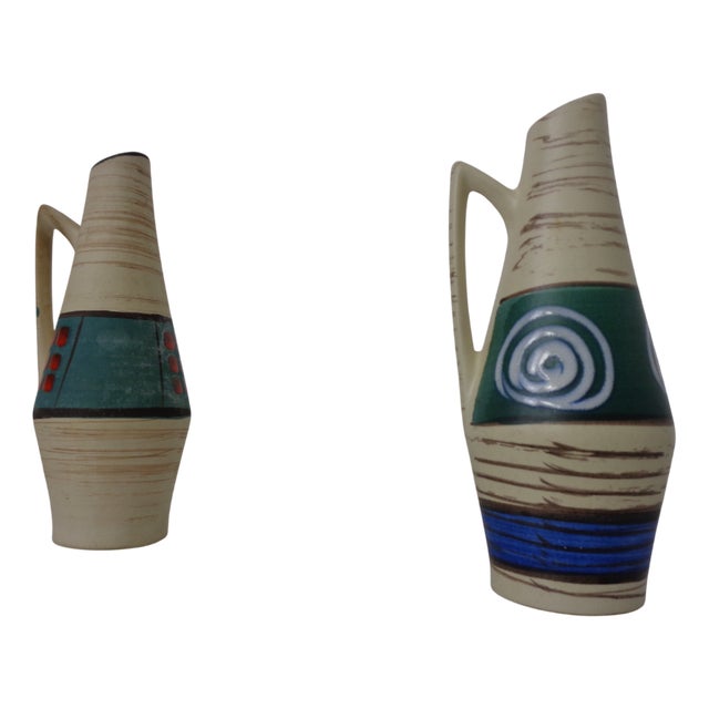 Ceramic Vases by Heinz Siery for Scheurich, 1958, Set of 2 For Sale